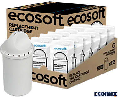 Pack 12 Filtres pour Pichets Filtrants (carafe) Ecosoft