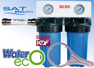 Combin WATER'ecO 10'' avec KDF - Big Duo et Anti-Calcaire cologique SAT
