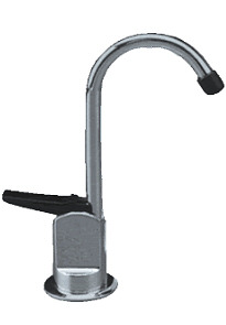 DYNAVIVE - Robinet à poussoir 1 voie Col "droit-court" CHROME
