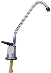 DYNAVIVE - Robinet à poussoir 1 voie Col Long CHROME