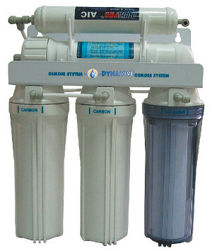 DYNAVIVE - Osmoseur Aquapro RO5000-SHAT 5 niveaux SHUT-OFF (sans pompe) avec option anti-calcaire