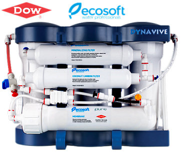DYNAVIVE - Osmoseur Ecosoft PURE-Remineral 6 niveaux - 75 GPD