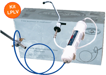 DYNAVIVE - Kit purificateur LPLV (L'eau pour la vie) pour robinet, cartouche TRIPURE