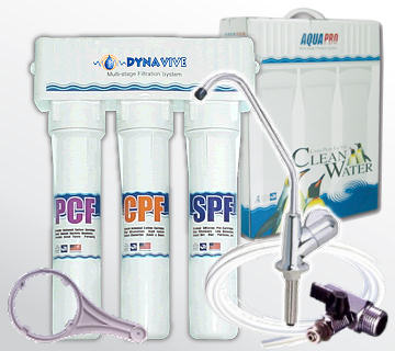 DYNAVIVE - Purificateur modulaire sous &eacute;vier 3 niveaux - R&eacute;f.PR-AP3X