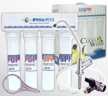 DYNAVIVE - Purificateur modulaire sous &eacute;vier 4 niveaux - R&eacute;f.PR-AP4X