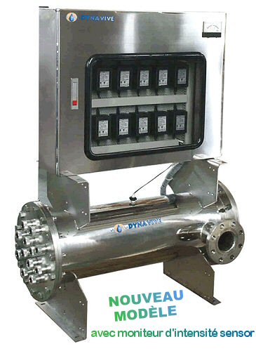 DYNAVIVE - Stérilisateur-UV Aquapro® industriel 468 Watts (144 GPM) avec SENSOR - Gamme industrielle