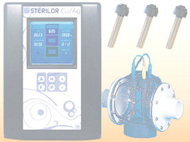 DYNAVIVE - Système-7-CU-AG d'électro-ionisation au CUIVRE & ARGENT des eaux de piscines (désinfection)