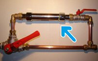 DYNAVIVE - Montage SAT en bypass sur alimentation en eau potable